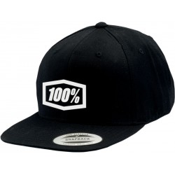 Boné 100% Icon Corpo Snapback Black / White