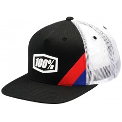 Boné 100% Cornerstone Trucker Black / White