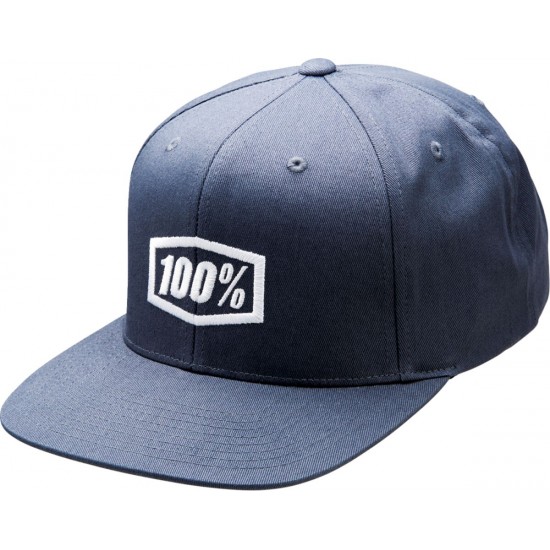 Boné 100% Icon Snapback Heather Charcoal
