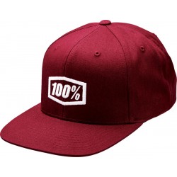 Boné 100% Icon Snapback Burgundy