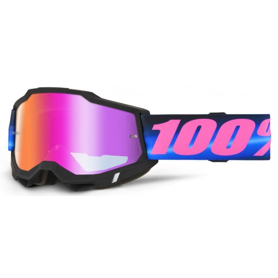 Oculos 100% Accuri 2 Superdome Black / Blue / Fluo Pink
