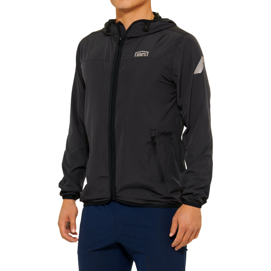 Casaco 100% Windbreaker Klutch Black