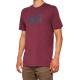 T-Shirt 100% Icon Maroon