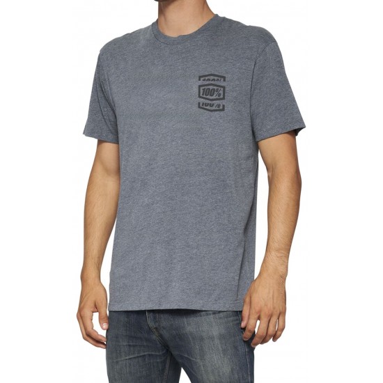 T-Shirt 100% Crop Heather Gray