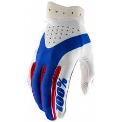 Luvas 100% iTrack Red / White / Blue