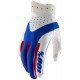Luvas 100% iTrack Red / White / Blue