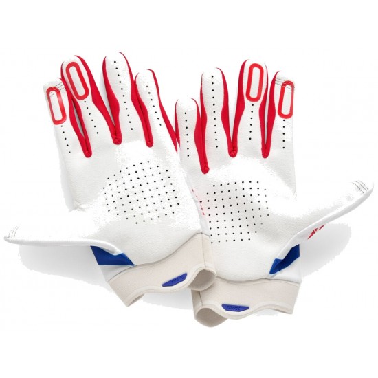 Luvas 100% iTrack Red / White / Blue