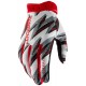 Luvas 100% Ridefit White / Red