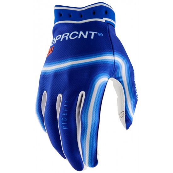Luvas 100% Ridefit Electric Blue
