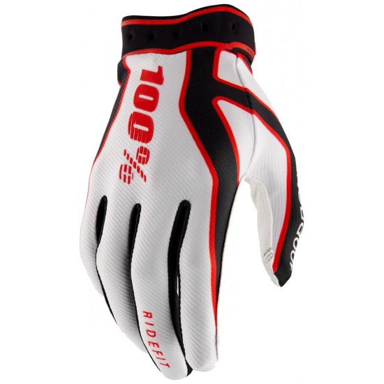 Luvas 100% Ridefit Gray / Black