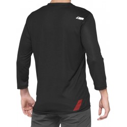 Camisola BTT 100% Airmatic Manga 3/4 Black / Red