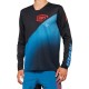 Camisola BTT 100% R-Core X Manga Comprida Black / Blue
