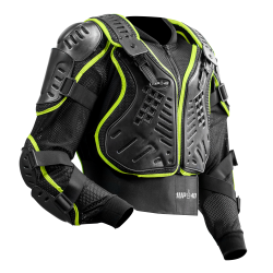 Colete Integral Ims Power Black / Neon