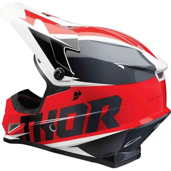 Capacete Thor Sector Fader Red / Black