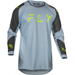 Camisola Fly Racing Evolution DST Ice Grey / Charcoal / Neon Green