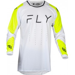 Camisola Fly Racing Evolution DST White / Hi-Vis