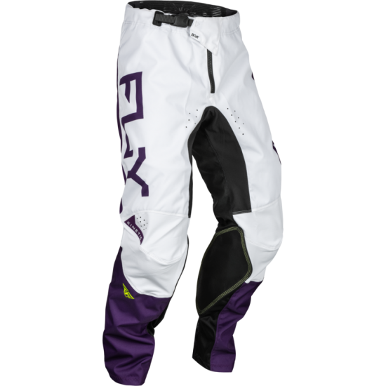 Calças Fly Racing Kinetic Reload Deep Purple / White / Hi Vis