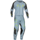 Calças Fly Racing Evolution DST Ice Grey / Charcoal / Neon Green