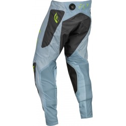 Calças Fly Racing Evolution DST Ice Grey / Charcoal / Neon Green