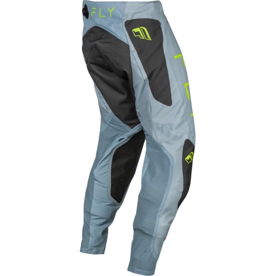 Calças Fly Racing Evolution DST Ice Grey / Charcoal / Neon Green