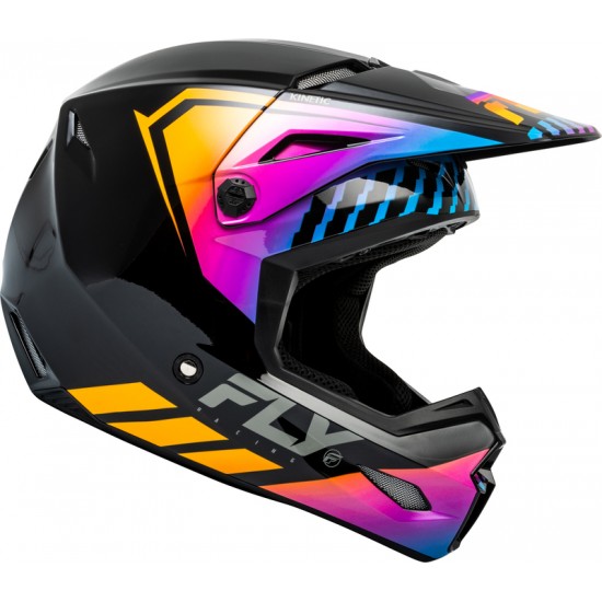 Capacete Fly Racing Kinetic Menace Black / Sunrise