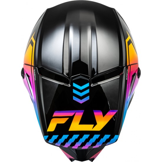 Capacete Fly Racing Kinetic Menace Black / Sunrise