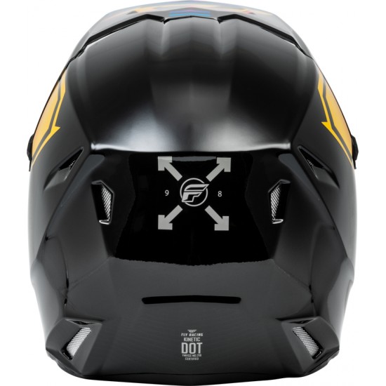 Capacete Fly Racing Kinetic Menace Black / Sunrise