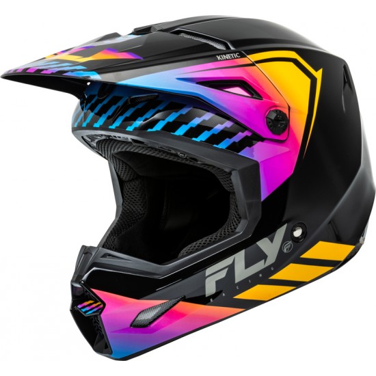 Capacete Fly Racing Kinetic Menace Black / Sunrise