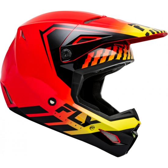 Capacete Fly Racing Kinetic Menace Matte Red / Black / Yellow
