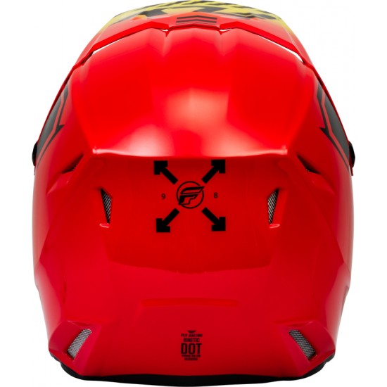 Capacete Fly Racing Kinetic Menace Matte Red / Black / Yellow