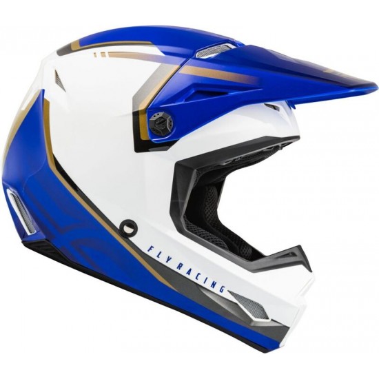 Capacete Fly Racing Kinetic Vision White / Blue