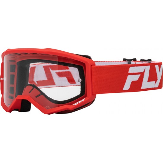 Óculos Fly Racing Focus Red / White