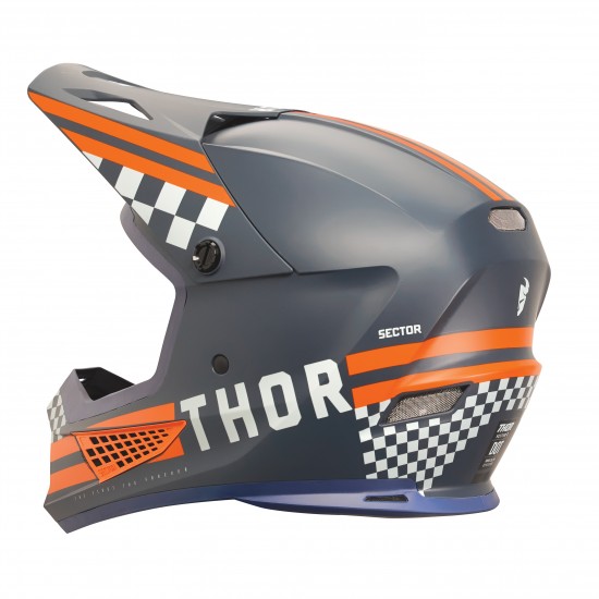 Capacete Thor Sector 2 Combat Midnight / Orange