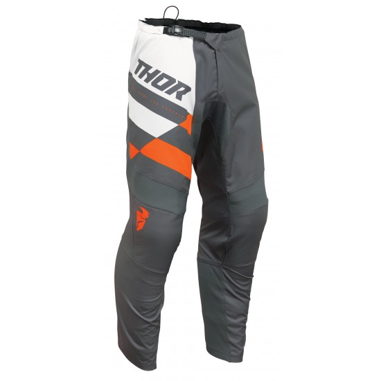 Calças Criança Thor Sector Checker Charcoal / Orange