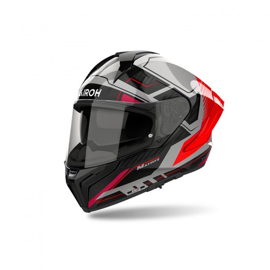 Capacete Airoh Matryx Rocket Red Fluo Gloss