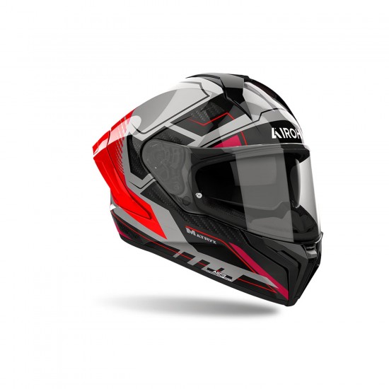Capacete Airoh Matryx Rocket Red Fluo Gloss