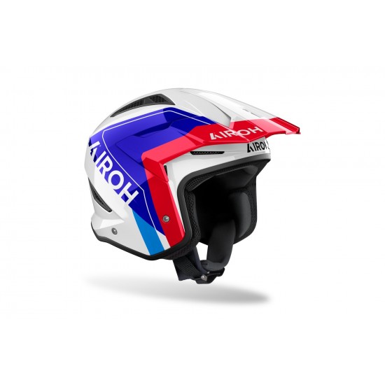 Capacete Airoh TRR II Hunt Blue / Red Gloss