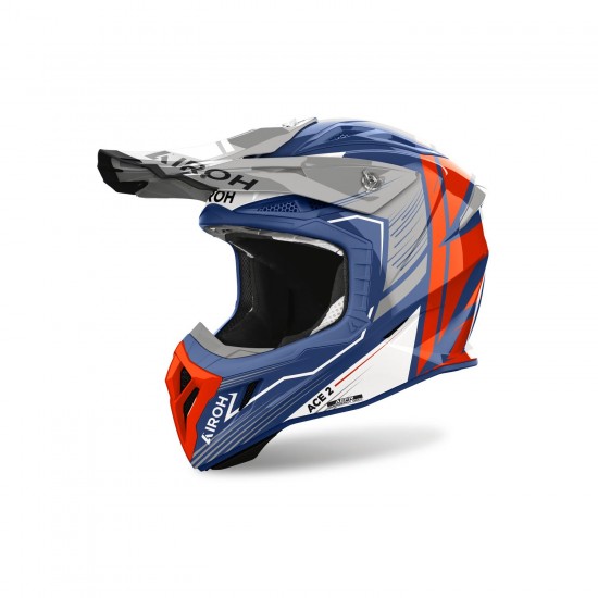 Capacete Airoh Aviator Ace 2 Engine Cerulean Gloss