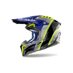 Capacete Airoh Aviator 3 Hima Blue Gloss