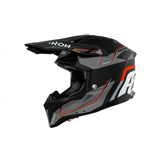 Capacete Airoh Aviator 3 Leader Orange Matt