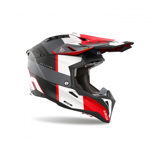 Capacete Airoh Aviator 3 Monarch Grey / Red Matt