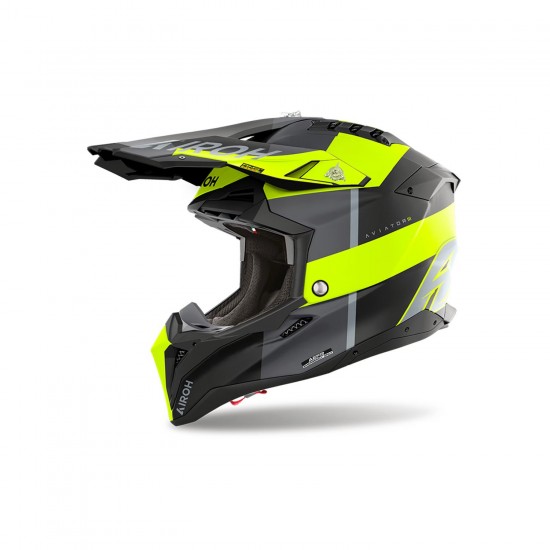 Capacete Airoh Aviator 3 Monarch Yellow Matt