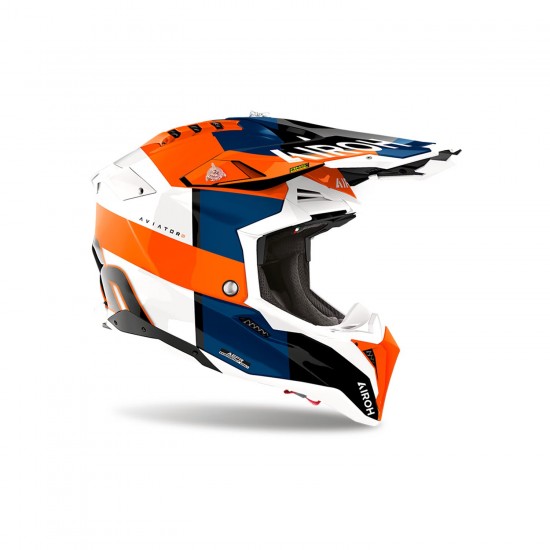 Capacete Airoh Aviator 3 Monarch Orange Gloss