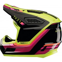 Capacete Thor Fleet Defy Black / Acid