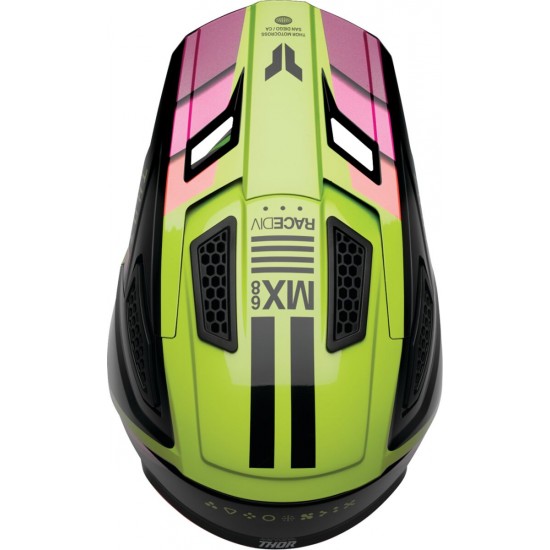 Capacete Thor Fleet Defy Black / Acid