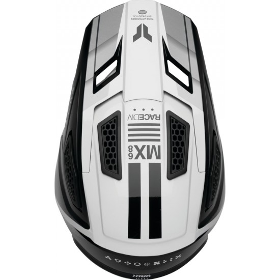 Capacete Thor Fleet Defy Black / White