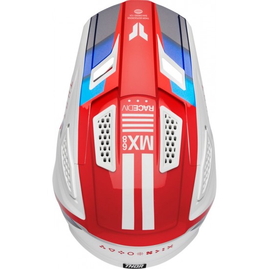 Capacete Thor Fleet Defy White / Red / Blue
