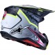 Capacete Alpinestars SM7 Blaster Black / Gray / White / Yellow Fluo Glossy