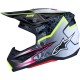 Capacete Alpinestars SM7 Blaster Black / Gray / White / Yellow Fluo Glossy
