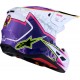 Capacete Alpinestars SM7 Blaster Purple / Pink / White Glossy